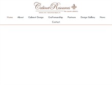 Tablet Screenshot of cabinetresources.com